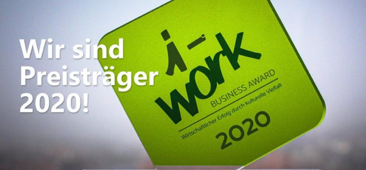 TAF gewinnt iWork Award 2020 und wird interkulturell ausgezeichnet