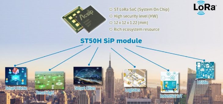 Neu! – Ultra-kompaktes LoRa-SiP-Modul ST50H mit ARM Cortex®-M4