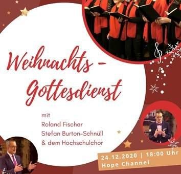 Weihnachtsgottesdienst aus Friedensau auf Hope-TV und YouTube