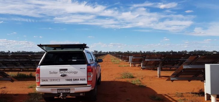 SMA verkauft 2020 1,6 GW Wechselrichter-Leistung für PV-Kraftwerke in Australien