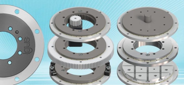 Kompakt gedreht: igus baut seine 16mm flache Drehkranzlagerserie weiter aus