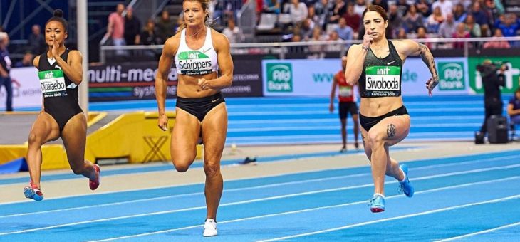 60 Meter der Frauen: Swoboda, Asher-Smith, Del Ponte und Pinto versprechen beim INDOOR MEETING Karlsruhe Weltklasse