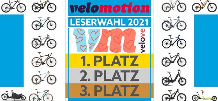 DIE ERGEBNISSE STEHEN FEST: Velomotion-Leser wählen  ihre Favoriten-Fahrräder und E-Bikes in 17 Kategorien