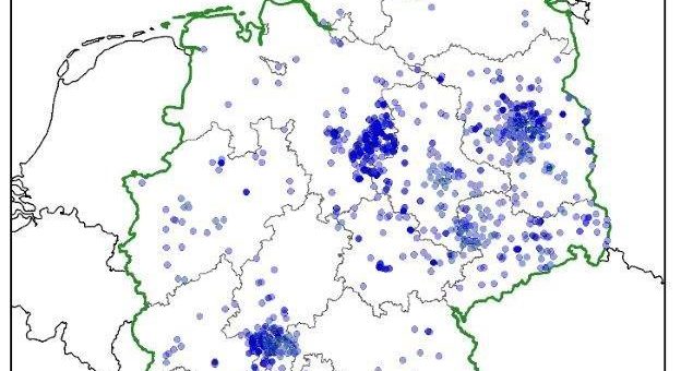 Studie zur räumlichen Verbreitung von Buntzecken