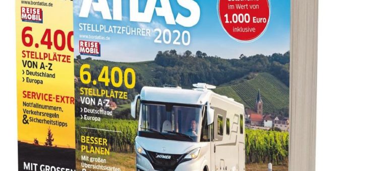 Stellplatzbibel „BORDATLAS 2020“ aus dem DoldeMedien Verlag neu erschienen