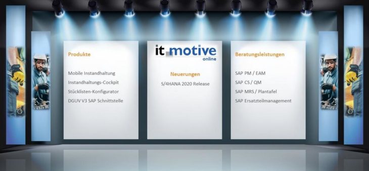 it-motive in diesem Jahr virtuell auf der Maintenance 2021 (Messe | Online)