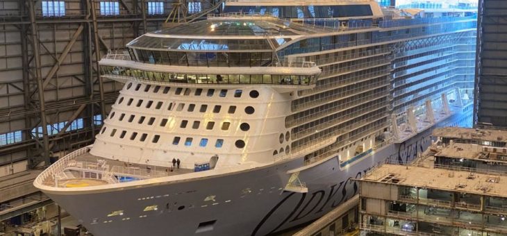 Odyssey of the Seas verlässt das Baudock