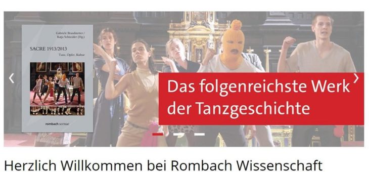 Rombach Wissenschaft präsentiert neue Verlagshomepage und neuen Shop