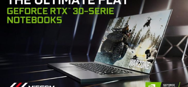 MIFCOM mit RTX 3000 Gaming-Laptops: mobiles Gaming der nächsten Generation