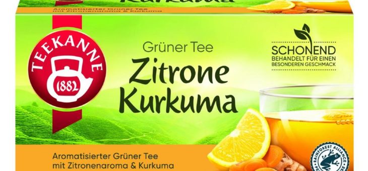 Dreifach gut: TEEKANNE Grüner Tee Zitrone Kurkuma