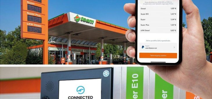 Tankstellen von team energie schließen sich der Connected-Fueling-Plattform von Pace Telematics an