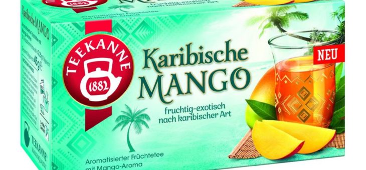 Neues Traumziel auf der Tee-Landkarte: TEEKANNE Karibische Mango