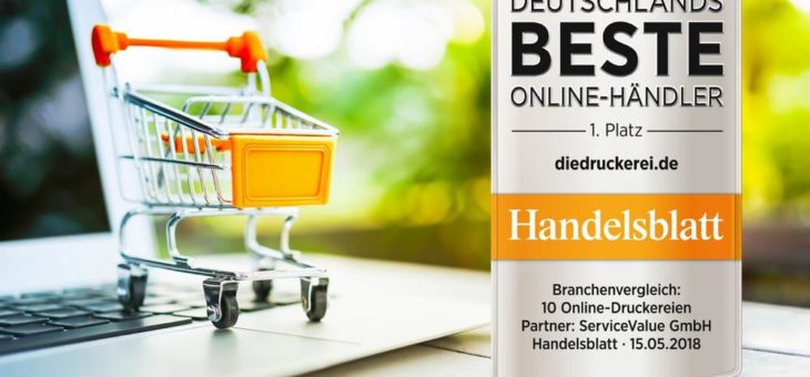 diedruckerei.de zum dritten Mal „Bester Online-Händler“