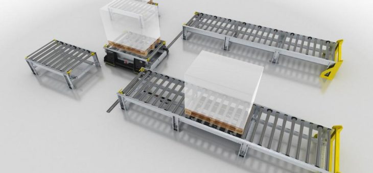 Neuer Smart Pallet Mover von Interroll sorgt für Produktivitätsschub bei der industriellen Fertigung