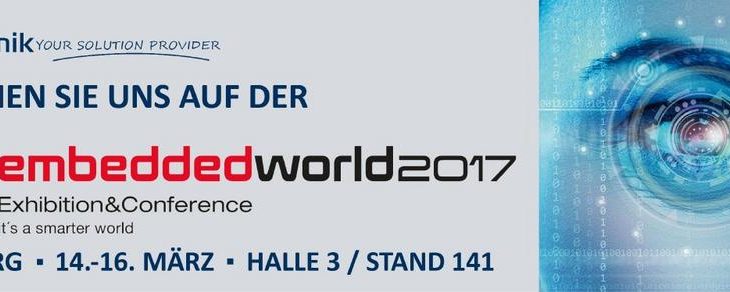 Atlantik Elektronik – Neuheiten auf der embedded world 2017 in Nürnberg