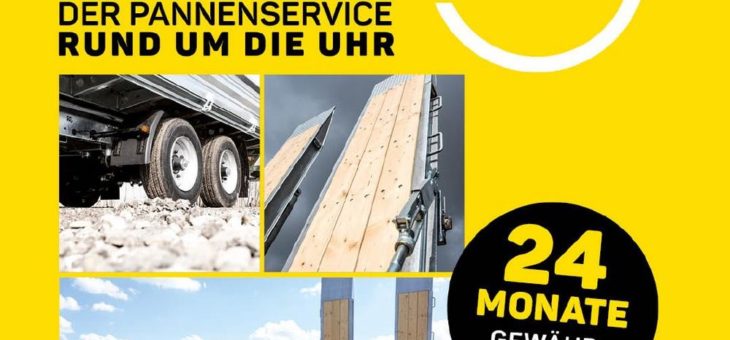 Dank 24 Monaten Gewährleistung und kostenlosem 24/7 Pan-nenservice