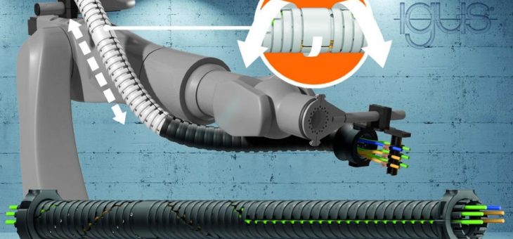 Neue Energieführung triflex TRX revolutioniert die 3D-Bewegung am Roboter