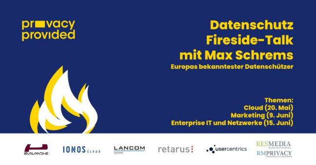 Retarus macht sich für Datenschutz stark und präsentiert Online Fireside-Talks mit Datenschutzexperte Max Schrems