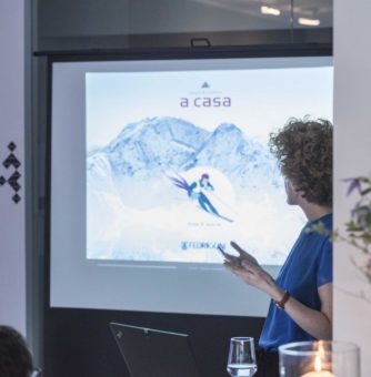 Die exklusive A CASA-ROADSHOW: die Präsentation der neuen FEDRIGONI Kundenbroschüre A CASA ‚SNOW & SPORTS‘