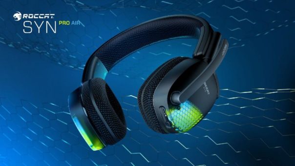 ROCCAT erweitert sein Headset-Lineup mit dem brandneuen  Syn Pro Air, einem kabellosen Premium-Headset mit 3D-Audio