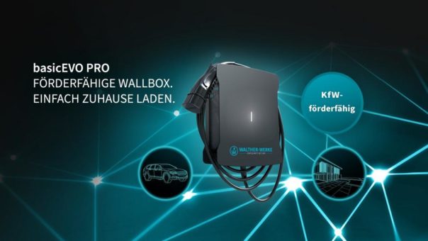 basicEVO PRO – WALTHER-WERKE bringt neue, förderfähige Wallbox für den Privatbereich auf den Markt