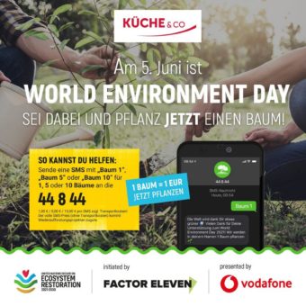 #allemachenmit: Küche&Co engagiert sich gemeinsam mit Factor Eleven für den World Environment Day am 05. Juni 2021