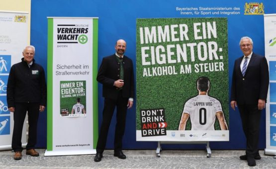 „Immer ein Eigentor: Alkohol am Steuer“ – eine Kampagne der Landesverkehrswacht Bayern und des Bayerischen Brauerbundes