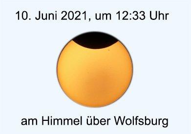 Partielle Sonnenfinsternis am10.06.2021