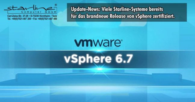 Minor Release mit maximalem Benefit: VMware veröffentlicht vSphere Update auf Version 6.7