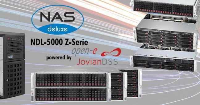 Die neuen Speicher-Bollwerke von Starline: NASdeluxe 5000er-Serie mit Storage-Betriebssystem JovianDSS von Open-E