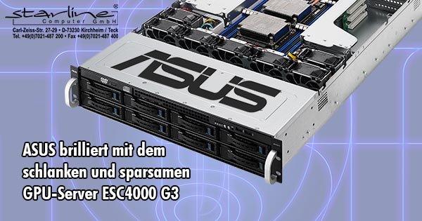 Schlank, flexibel und effizient: Starline setzt auf 2HE-GPU-Server von ASUS