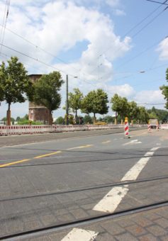 Für mehr Fahrgastkomfort: Neues Gleisdreieck an der Alsfelder Straße