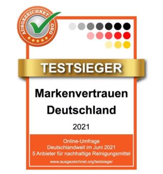 Blaue Helden Testsieger bei Umfrage zum Markenvertrauen 2021