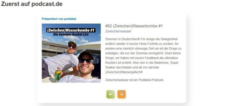 Immer zuerst auf podcast.de