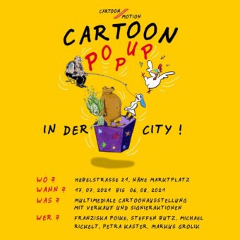 Klima, Umwelt und Corona: Cartoon-Pop-Up in der Hebelstraße widmet sich den Themen unserer Zeit