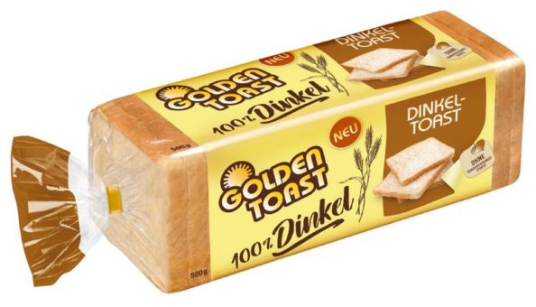 GOLDEN TOAST stillt die Dinkel-Lust mit Toast, Sandwich und Toasties