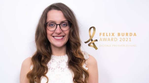 Felix Burda Award: Wayne Carpendale kürt „Krebskriegerin“ Susanna Zsoter zum Ehrenfelix 2021