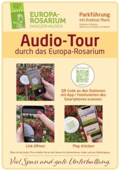 Neues Angebot: Audio -Tour durch das Europa-Rosarium