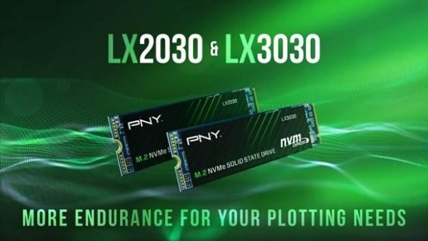 PNY LX2030 und LX3030 M.2 NVMe Gen3 x4 Solid State Drives  Mehr Power und Ausdauer für Chia Plotting