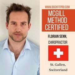 Chronische Rückenschmerzen – Dr. Senn der Chiropraktik St.Gallen als erster McGill Certified Provider im deutschen Sprachraum zugelassen