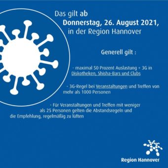 Region Hannover informiert – Hannover, 25.08.2021