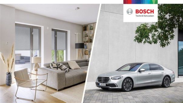 Das Bosch Smart Home Partnerprogramm nimmt mit der Mercedes-Benz S-Klasse weiter Fahrt auf