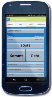 Betriebsdatenerfassungssystem „Logger“ – Zeiterfassung, Kostenstellenmanagement und Live-Tracking
