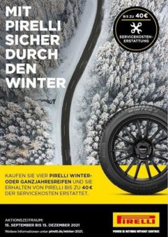 Pirelli Promotion zum Wintergeschäft 2021