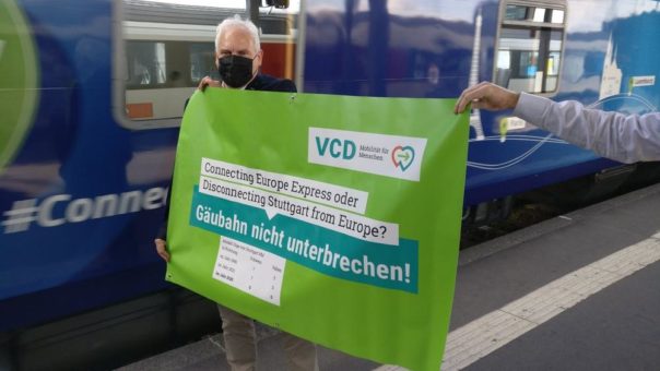 VCD: Connecting Europe Express oder Disconnecting Stuttgart from Europe? Gäubahn erhalten und Zugverbindungen in die Schweiz und Italien ausbauen