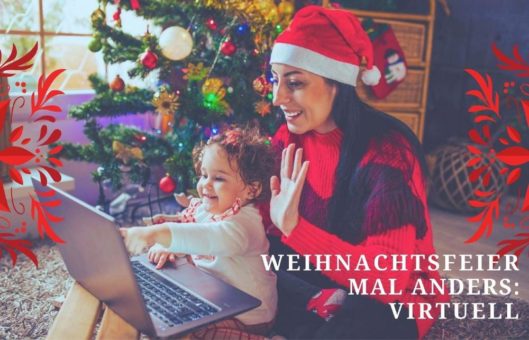 Weihnachtsfeier mal anders: Feiern Sie mit Ihren Kollegen ganz bequem vom Büro oder von Zuhause