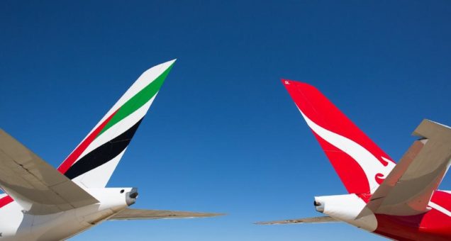 Emirates und Qantas verlängern ihre Partnerschaft: Vielfliegervorteile und Zugang zu über 100 Codeshare-Destinationen für Passagiere