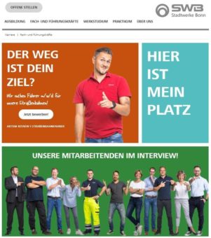 Jobs mit Sinn auf www.swb-karriere.de