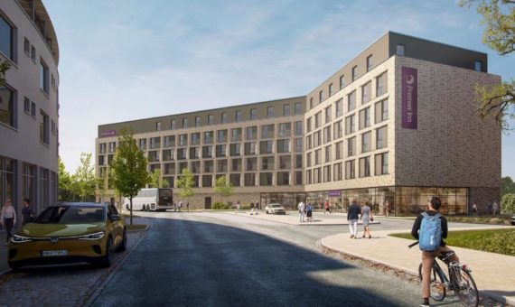 Projektentwickler Citygrove realisiert in Lübeck direkt am Hauptbahnhof ein Hotel mit 203 Zimmern für die britische Marke Premier Inn