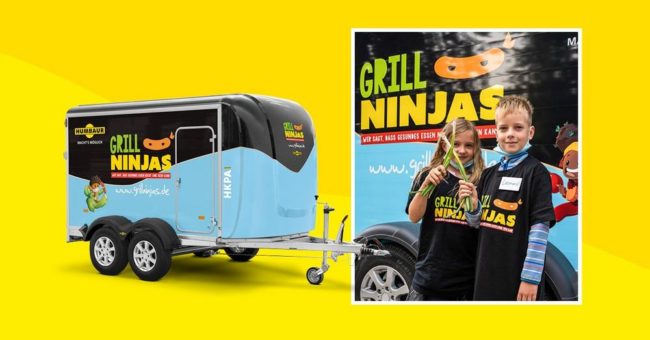 Ein Humbaur Anhänger unterwegs mit den GRILLNINJAS®